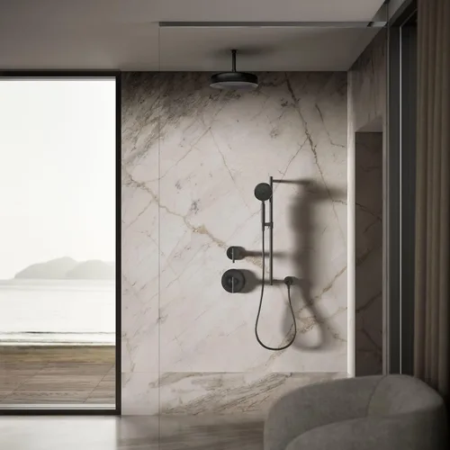 Vista 10 de KOHLER 26291-G-BL Statement™ Cabezal de lluvia redondo de 12" de una sola función, 1.75 gpm, negro mate