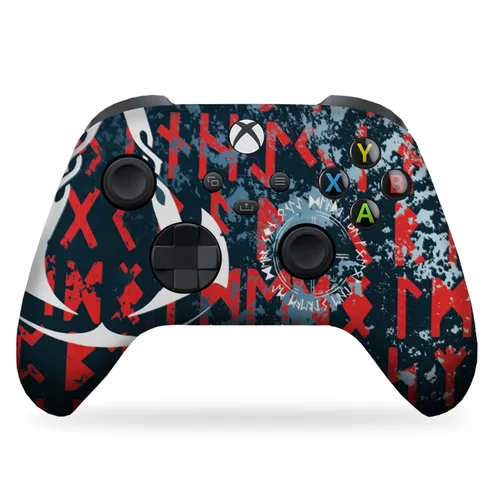 Vista 70 de DreamController Americcan Warrior Skull Custom X-box Controller Wireless compatible with X-box One/Series X/S Proudly Customized in USA with