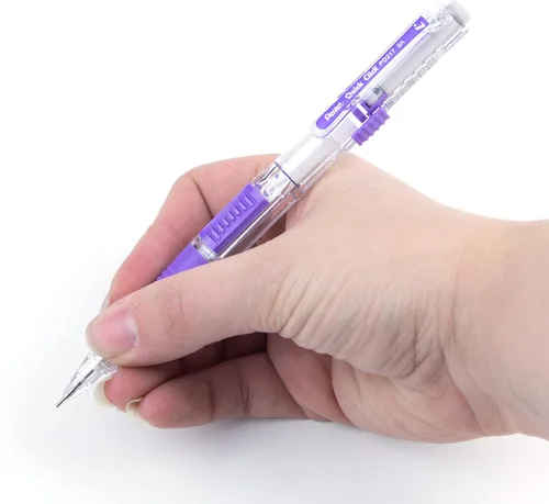 Vista 97 de Pentel QUICK CLICK - Portaminas mecánico (0.7mm), cuerpo verde, caja de 12 lápices (PD217D)