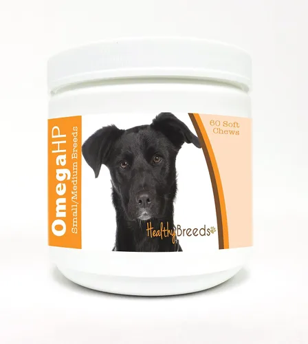 Vista 198 de Healthy Breeds Affenpinscher Omega HP - Masticables suaves para piel y pelaje, 60