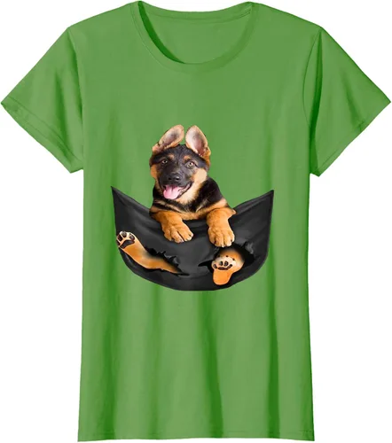 Vista 54 de Dog Lovers Gifts - Camiseta divertida con cara de perro con bolsillo, Negro, S