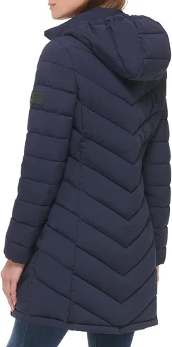 Vista 3 de Calvin Klein Women's Chevron Quilting Casual Lightweight Jacket
