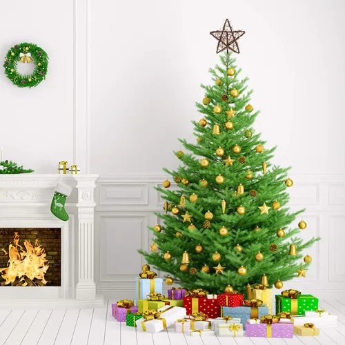 Vista 7 de NUOBESTY - Decoración para árbol de Navidad, diseño de estrella