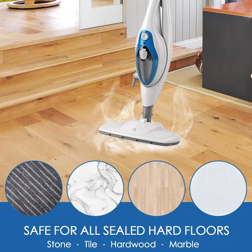 Vista 6 de Paquete de 10 almohadillas de repuesto para trapeador de vapor para limpieza PurSteam ThermaPro Steam Mop Cleaner10 en 1 y Thermapro 211