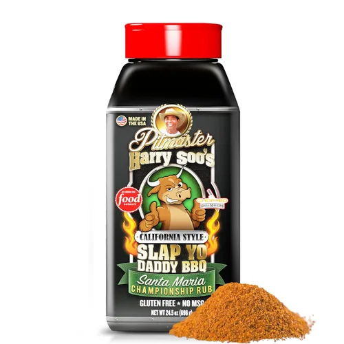 Vista 10 de Slap Yo Daddy BBQ Rub Seasoning, California Style Santa María – Condimento de Santa María galardonado de PItmaster Harry Soo – Savory SPG Rub