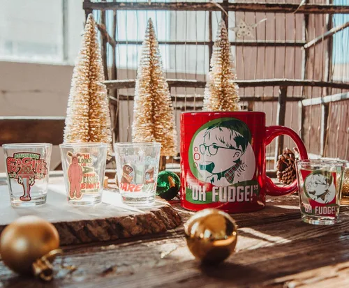 Vista 7 de A Christmas Story Quotes - Mini vasos de vaso de whisky de 2 onzas, juego de 4