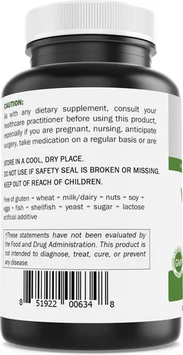 Vista 4 de Brieofood Vitamina B2 (riboflavina) 400 mg, 120 cápsulas vegetarianas, sin gluten, sin OMG
