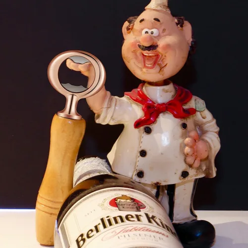Vista 6 de 7 piezas de abrebotellas de metal en blanco a granel, piezas de piezas para manualidades de madera, proyectos de bricolaje, torneado, cerveza, Bronce