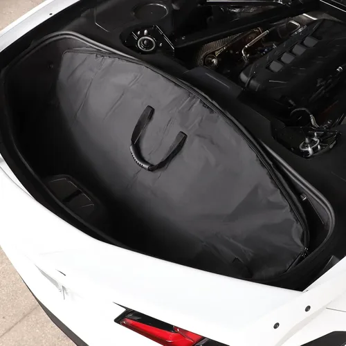 Vista 7 de Daeiclru Bolsa de almacenamiento extraíble para panel de techo compatible con Chevrolet Corvette C8 2020-2026, bolsa de almacenamiento rígida