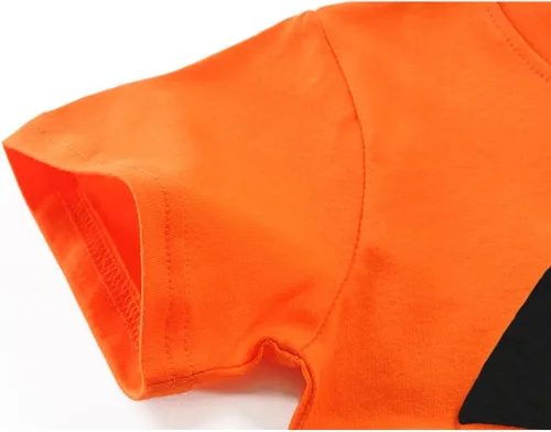 Vista 6 de CM-Kid Camisa de Halloween para niños pequeños, niñas, calabaza, fantasma, dinosaurio, camiseta de manga corta para niños, camisetas de algodón de 2