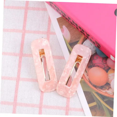 Vista 8 de Beaupretty Pinza cuadrada con estampado de leopardo para mujer, paquete de 2 extensiones de clip para el cabello elegantes