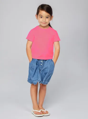 Vista 5 de Clementine Apparel Paquete de 3 camisetas de algodón de manga corta para niñas y niños pequeños 2-7 años