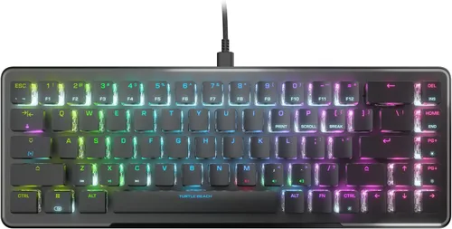 Vista 11 de Turtle Beach Vulcan II - Teclado para juegos de PC de tamaño completo, interruptores mecánicos Titan II, teclas iluminadas RGB personalizables