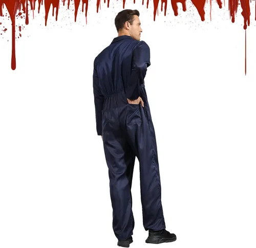 Vista 3 de Disfraz de Halloween para adulto, overol de cosplay de Halloween para hombre