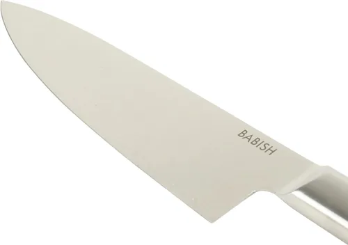 Vista 4 de Babish Cuchillo de chef de 8 pulgadas – Cuchillo de cocina de acero alemán 1.4116 de alto carbono, cuchilla de chef afilada de espiga completa