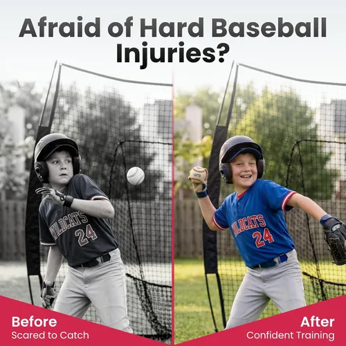 Vista 3 de GPS Athletics - Pelotas de béisbol suaves para niños, pelotas de béisbol de entrenamiento de seguridad de bajo impacto para práctica de béisbol
