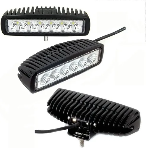 Vista 2 de Yibid Faro de trabajo LED de 18W para motocicleta, luz delantera antiniebla para Honda Yamaha Suzuki Bobber Cafe Racer Cruiser ATV, embarcaciones