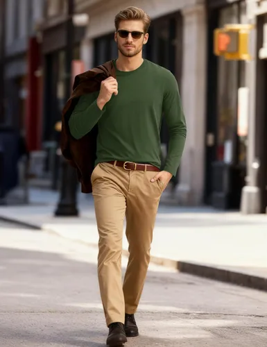 Vista 7 de Cotrasen - Camisetas básicas de manga larga para hombre, de algodón, con cuello redondo, transpirables, suaves y casuales
