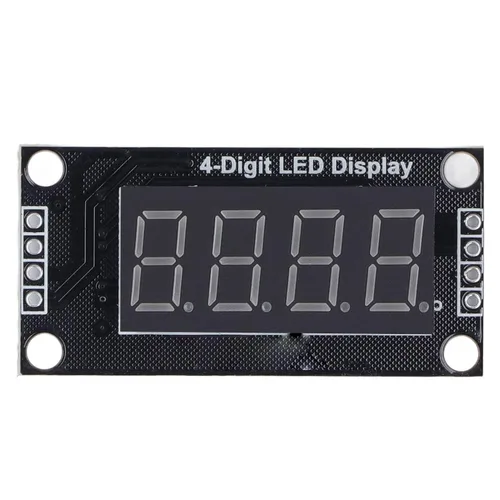 Vista 6 de Módulo de pantalla de tubo digital, chip de controlador TM1637 de 0.36 pulgadas, panel de pantalla LED de 7 segmentos, fácil instalación