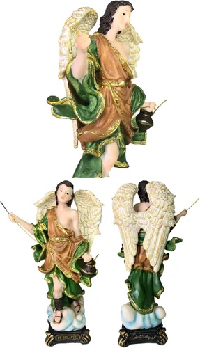 Vista 6 de 7 arcángeles - Juego completo de estatuas de 7 arcángeles de 9 pulgadas