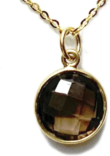 Vista 20 de Collar con colgante redondo, piedras preciosas naturales, labradorita, piedra lunar arcoíris, cristal, cuarzo rosa, amatista, citrino, plata de ley
