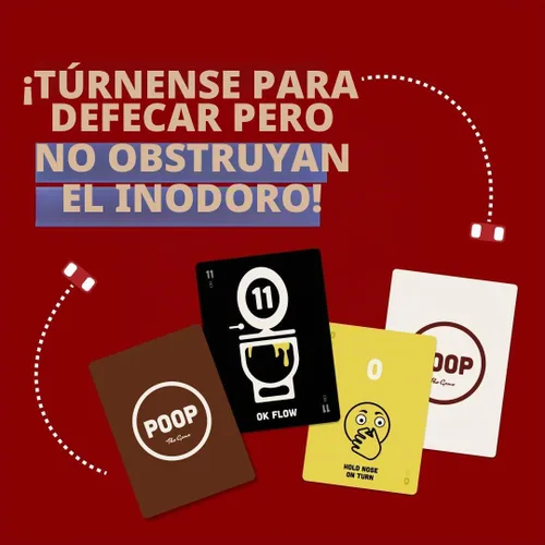 Vista 4 de Breaking Games Poop The Game - Juego de cartas para 2 a 5 jugadores, a partir de 6 años