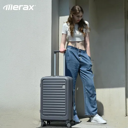 Vista 48 de Merax Juego de equipaje rígido ABS expandible de 3 piezas con rueda giratoria Maleta TSA Lock Suit Case, Negro -, Juego de 2 piezas, Equipaje