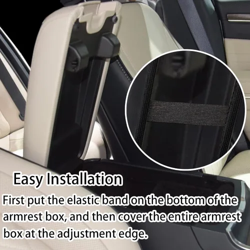 Vista 19 de YOSRTER Accesorios para Dodge Durango 2011-2018 2019 2020 Funda para reposabrazos de consola central, caja interior, decoración de reposabrazos