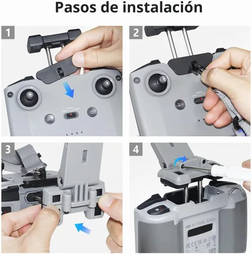Vista 9 de Soporte para tablet sin desmontaje para DJI Flip/Neo/Mini 4K/2 SE/Air 3/Mini 5/4/3 Pro, soporte plegable para iPad de 7 a 12 pulgadas, paquete