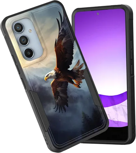 Vista 59 de Funda para Galaxy A15 5G, doble capa híbrida resistente a prueba de golpes, policarbonato duro, silicona suave, TPU, funda protectora para Samsung