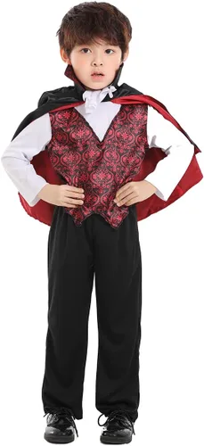 Vista 2 de Seasons Disfraces de Halloween clásicos de vampiro para niños pequeños (2T-4T)