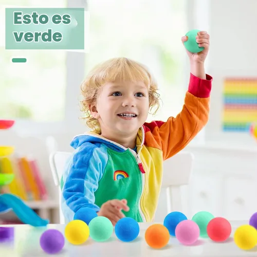 Vista 7 de Cindeer 100 mini bolas de espuma a granel de 1.57 pulgadas para niños, 7