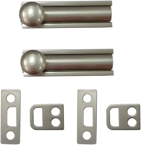 Vista 6 de QCAA Perno de superficie de latón macizo, 2", latón pulido, paquete de 1, fabricado en Taiwán