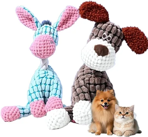 Vista 7 de KAMOJI 2026 Nuevos Juguetes para Perros, Bola de Perro Chirriante Recargable con Sonido Hablante, Juguetes de Felpa Indestructibles para Perros