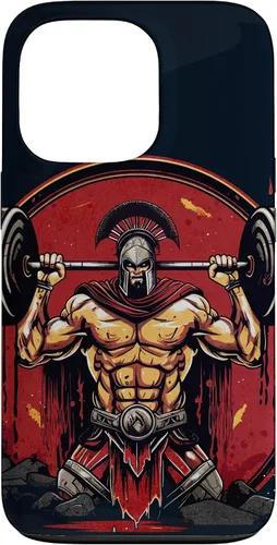 Vista 10 de Spartan - Funda para iPhone 17 con levantamiento de pesas, motivación para el gimnasio