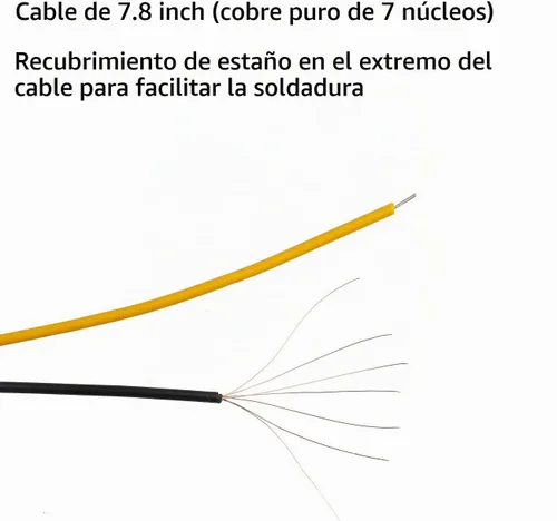 Vista 4 de 30 piezas de luces LED de 12 voltios de 1.8 mm, diodos emisores, precableados, 20 cm, DC 12v, lente transparente, pequeñas lámparas LED [03]