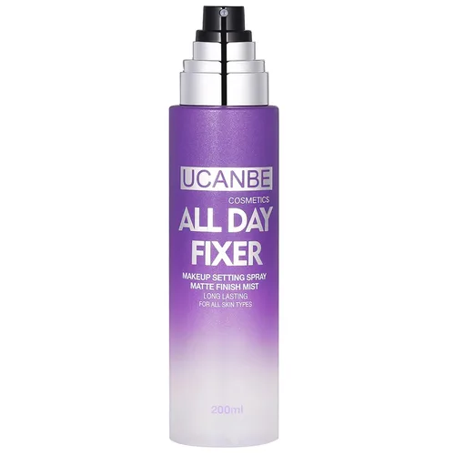 Vista 9 de UCANBE Spray fijador de maquillaje, acabado húmedo de larga duración, maquillaje en aerosol hidratante, bruma facial de secado rápido para brillo