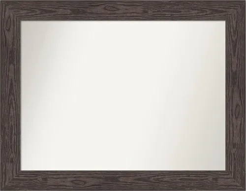 Vista 538 de Amanti Art Espejo personalizado, espejo de baño negro puente, espejo de pared o espejo de tocador de baño sobre el fregadero (26 x 26 pulgadas)