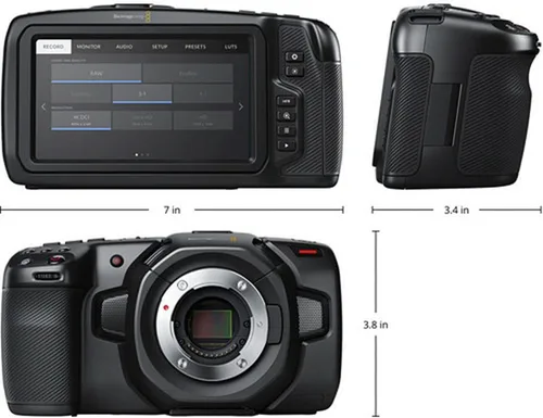 Vista 7 de Blackmagic Design Pocket Cinema Camera 4K (CINECAMPOCHDMFT4K)