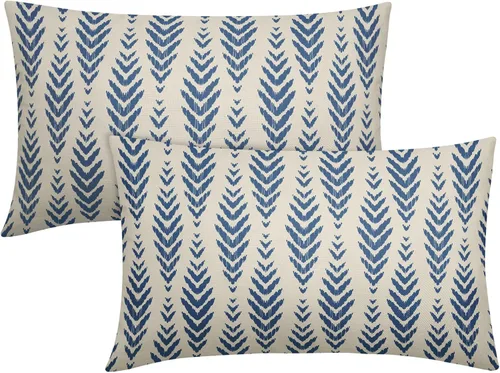 Vista 42 de Sweetshow - Juego de 2 fundas de almohada boho de 16x16 pulgadas, fundas de almohada étnicas bohemias negras con estampado geométrico de espiga