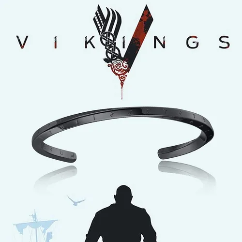 Vista 6 de VNOX Pulsera de joyería vikinga nórdica para hombre y mujer, pulsera nórdica vikinga nórdica de 24 runas del alfabeto, pulsera mobius torcida