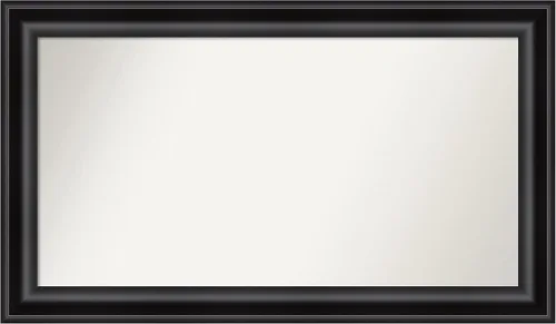 Vista 430 de Amanti Art Espejo personalizado, espejo de baño negro puente, espejo de pared o espejo de tocador de baño sobre el fregadero (26 x 26 pulgadas)