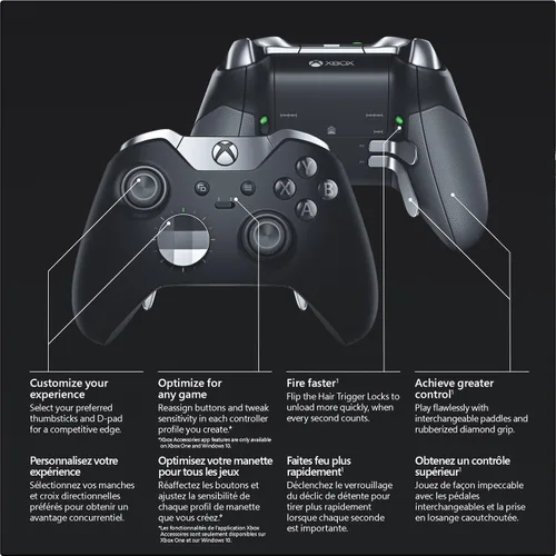 Vista 4 de Control inalámbrico Xbox One Elite (renovado)