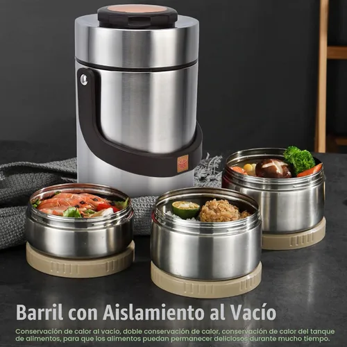 Vista 2 de Milltrip Tarro de comida, 67.6 fl oz aisló los envases térmicos