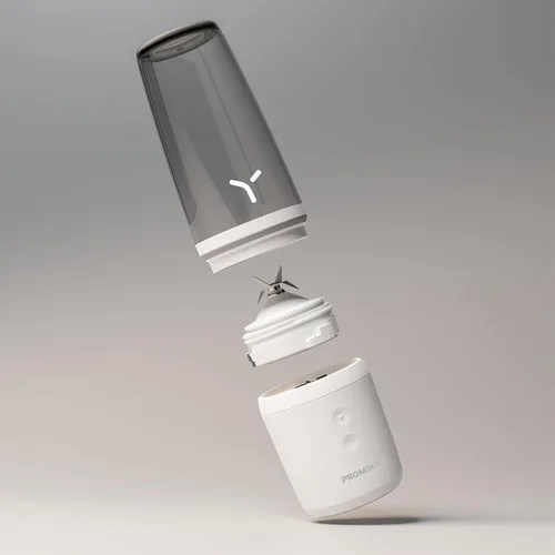 Vista 4 de Promixx Licuadora inalámbrica inteligente SENSE, color blanco
