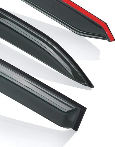 Vista 4 de Visera para ventana, protección solar y lluvia, compatible con Chevy Equinox 2018-2023, deflector de viento, 4 piezas