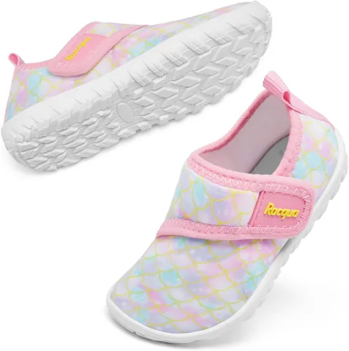 Vista 2 de Racqua Zapatos acuáticos para bebés y niños pequeños, de secado rápido, para natación, deportes, piscina, zapatos acuáticos para niños y niñas