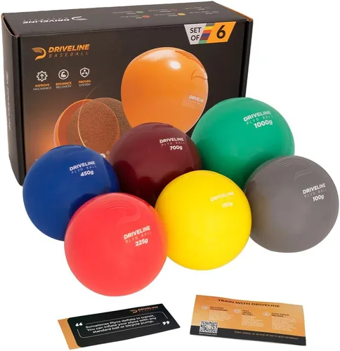 Vista 6 de Driveline Baseball PlyoCare Balls - Pelotas de entrenamiento de lanzamiento ponderadas + programa gratuito de 16 semanas