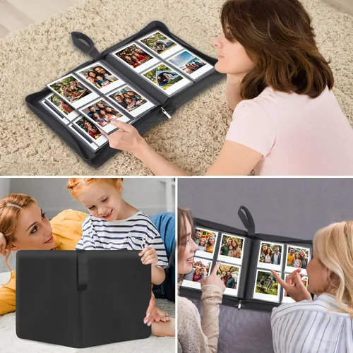 Vista 7 de Álbum de fotos con 256 bolsillos para cámara Fujifilm Instax Wide 300, para álbum de fotos Polaroid 600, álbums para Polaroid Now+ Now OneStep2
