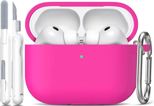 Vista 67 de R-fun for AirPods 2nd/1st Case Silicone Cover, Banana Violet Violeta plátano